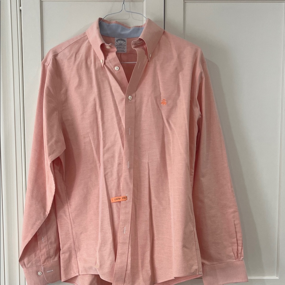 Brooks Brothers Light Pink Casual Button-Down Shirt